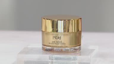 PRAI 24K Gold Wrinkle Repair CREAM CRÈME NEW Bling Jar 3.4 fl oz. New sealed outlets